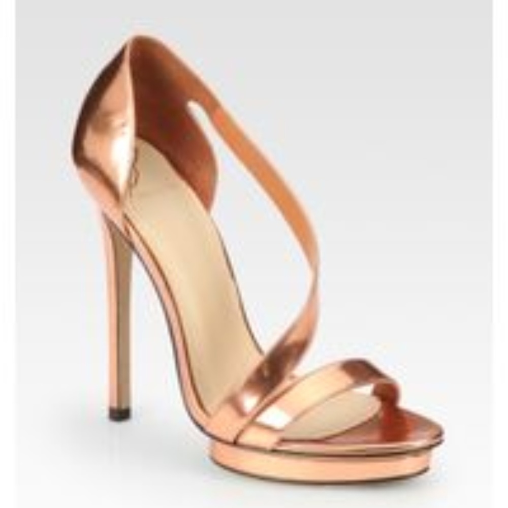 Brian Atwood Bronze Sandal